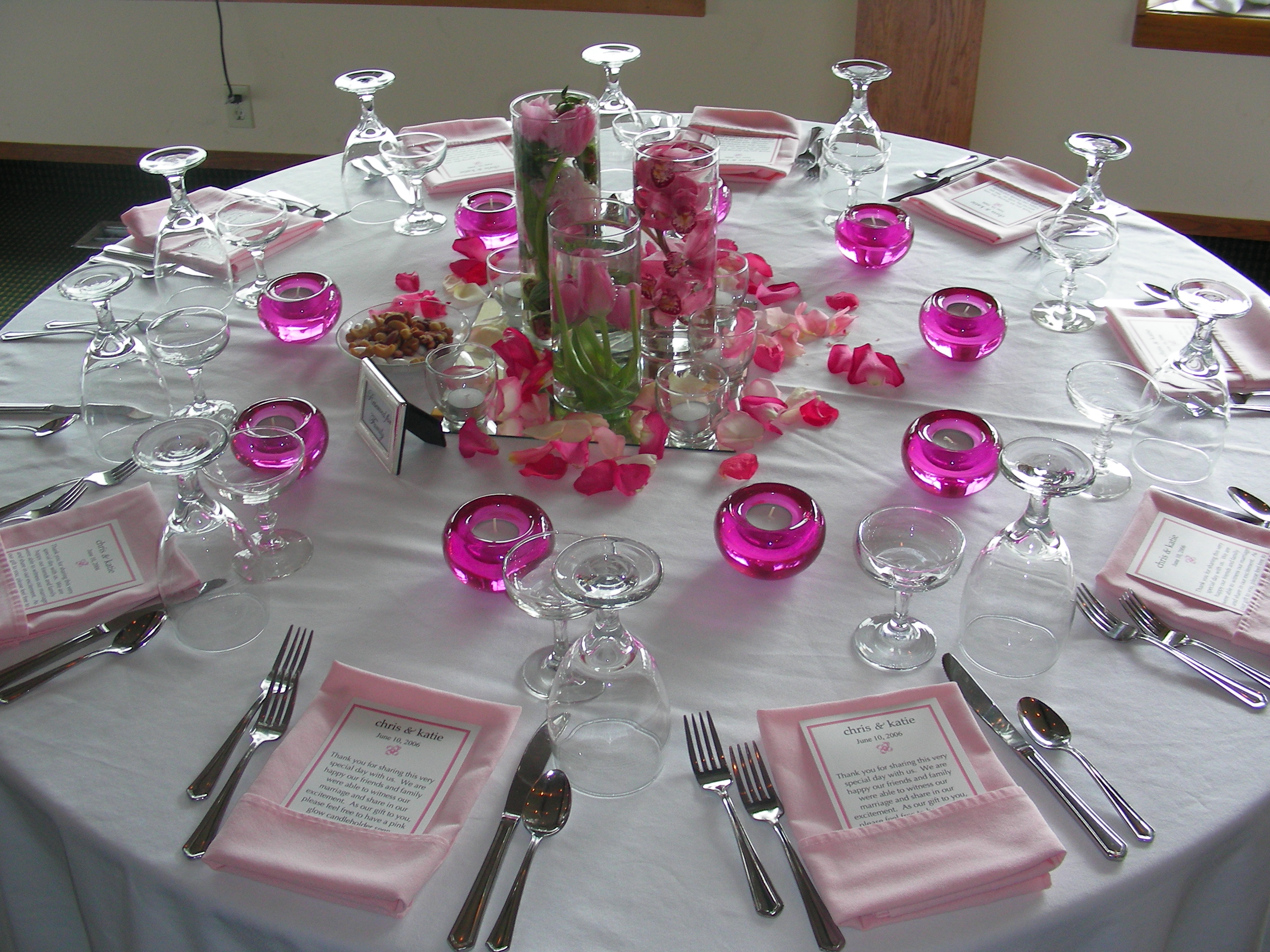 wedding table arrangements