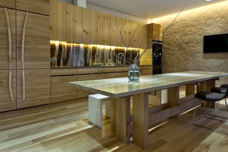 Interior Led Lights Decorative Wooden Kitchen With Led