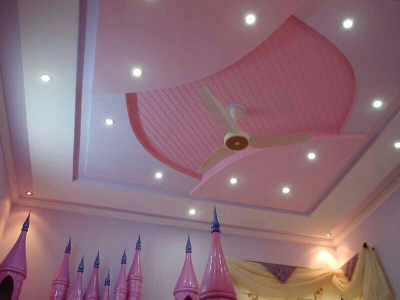 Modern False Ceiling Design In Pink Color Fantastic Viewpoint