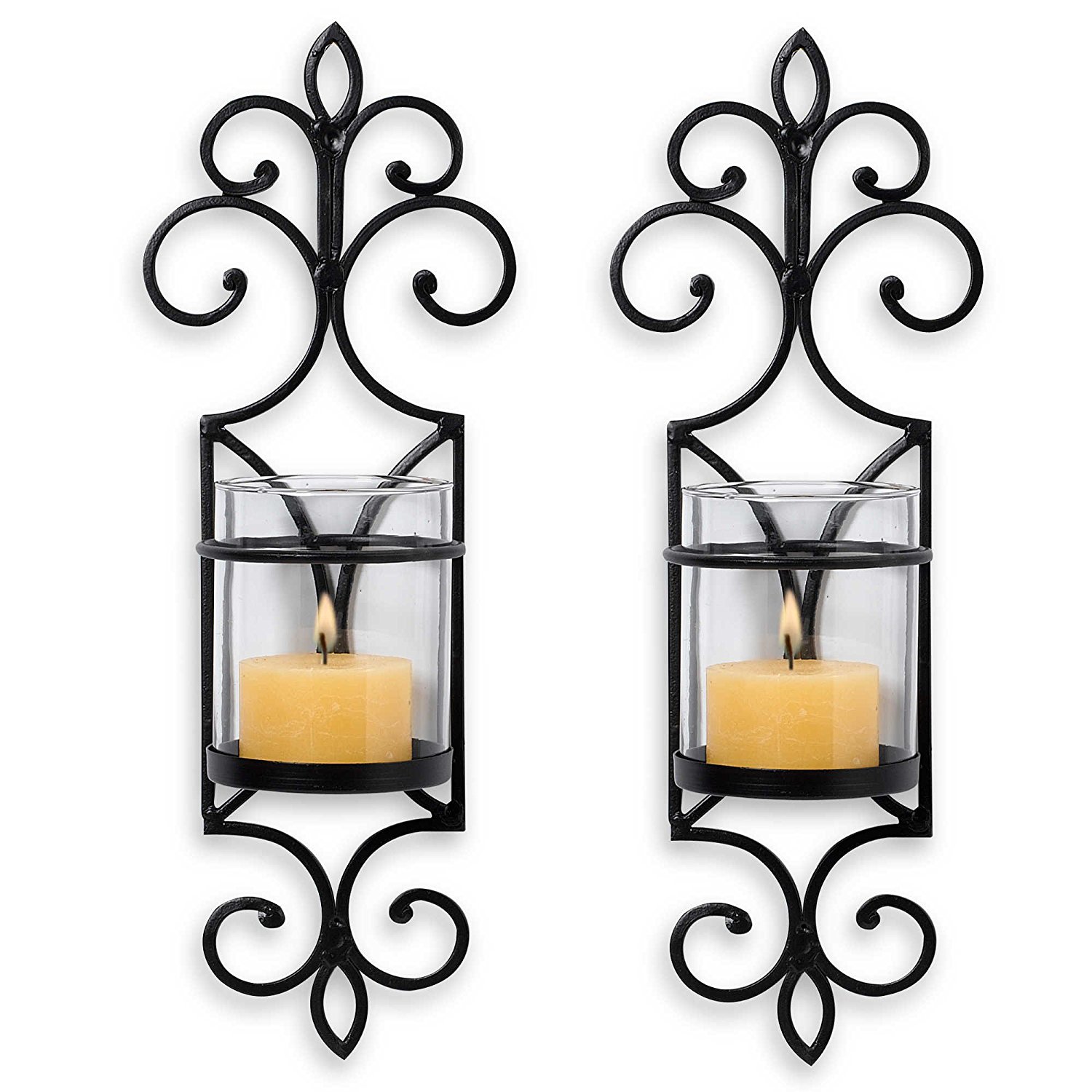 15 Chic Wrought Iron Wall Candle Holders You Will Admire