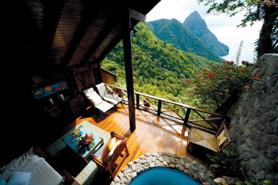 Beautiful view Ladera Resort, St. Lucia