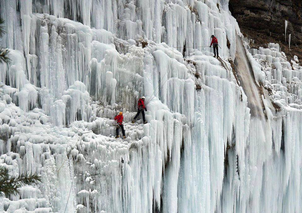 Frozen Waterfall, Slovenia