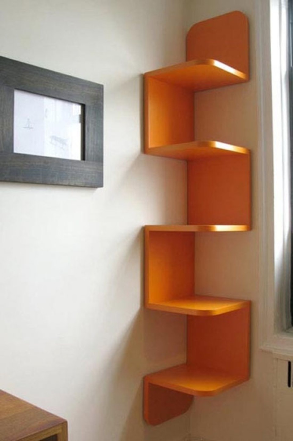 corner wall shelf ideas